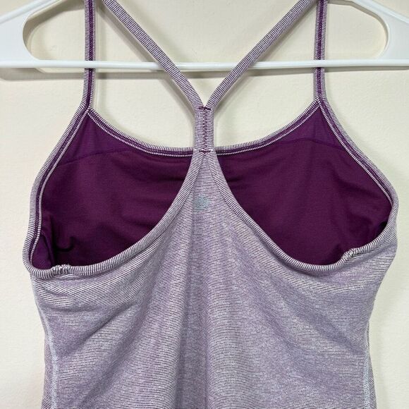 Lululemon Power Y Tank Luon 8 Purple Athletic Top Women - Picture 6 of 10
